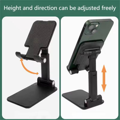Premium Foldable Desktop Stand – Adjustable Height & Multi-Angle Portable Mount for All Mobiles & Tablets