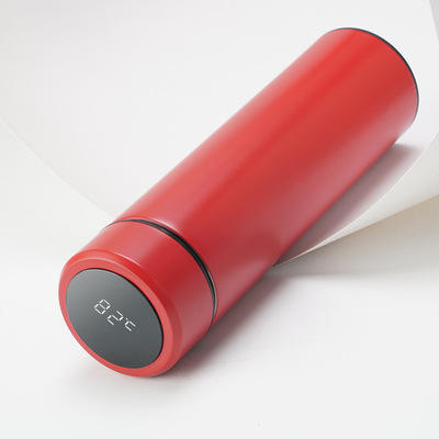 Temperature Display Vacuum Insulated Water Bottle Thermo Flask Made of Premium Stainless Steel Coffee Cup