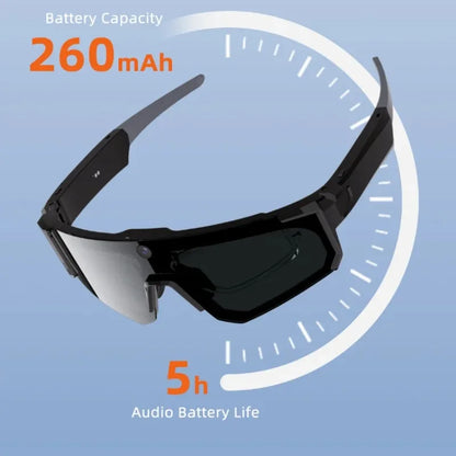 AI Camera Smart Sunglasses With 4K Video & Bluetooth