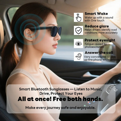 Bluetooth Audio Smart Glasses with Mic and Speakers