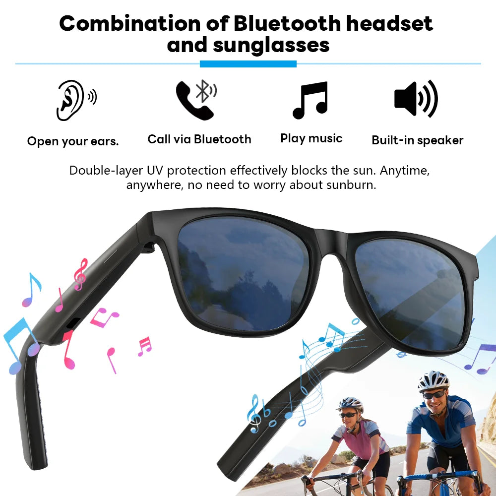Bluetooth Audio Smart Glasses with Mic and Speakers